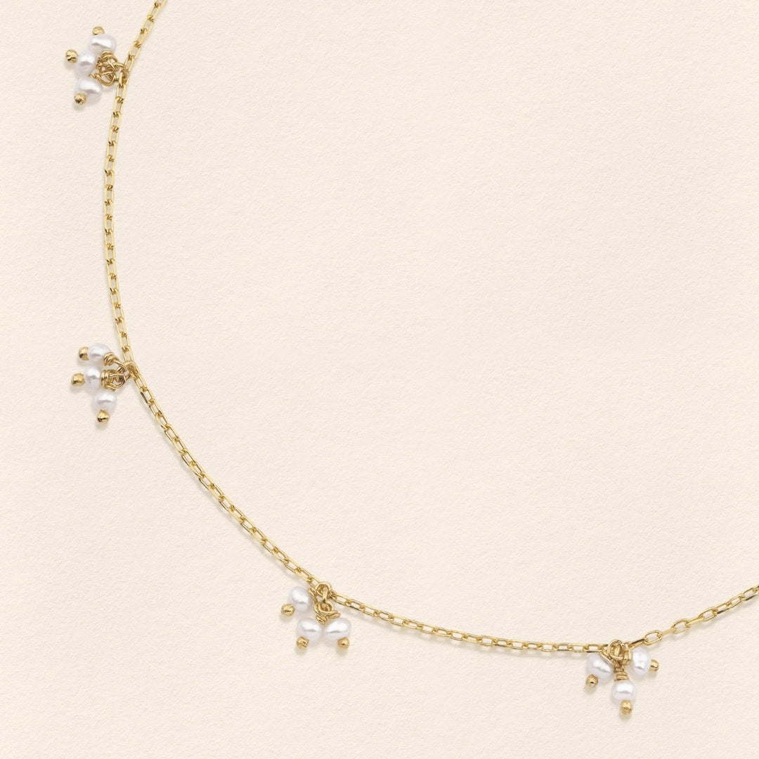 Sumerian Pearl Chain Earring