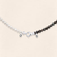 Sumerian Black & White Pearl Necklace