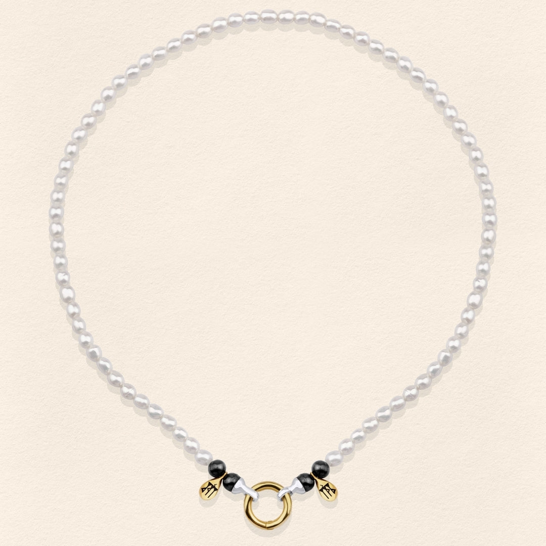 Sumerian White Pearl Necklace