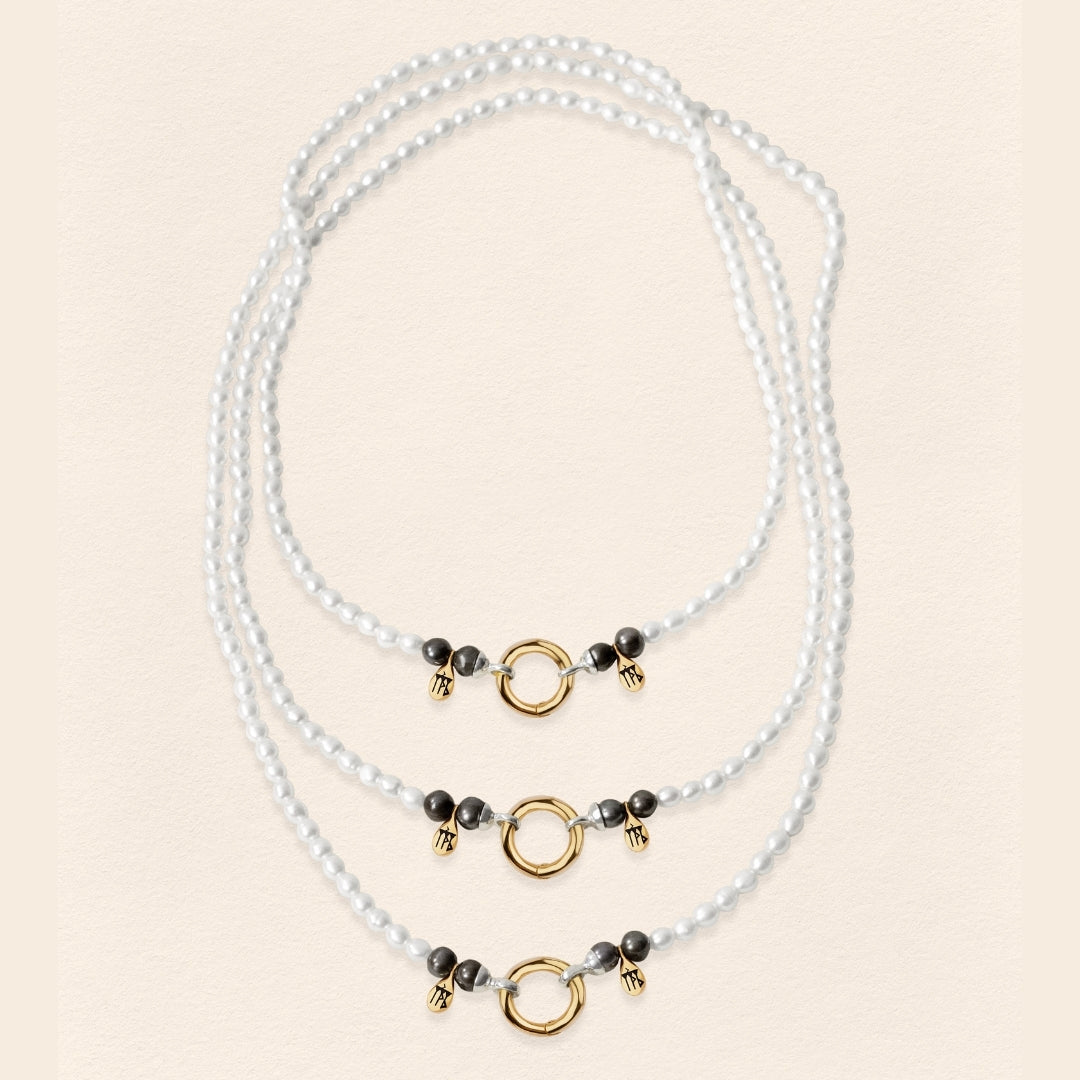 Sumerian White Pearl Necklace