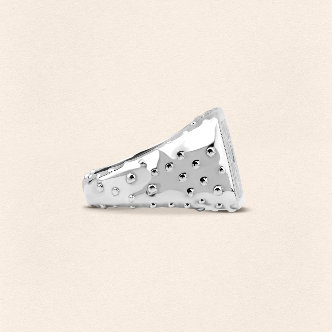 Sumerian Mosaic Pearl Abundance Ring