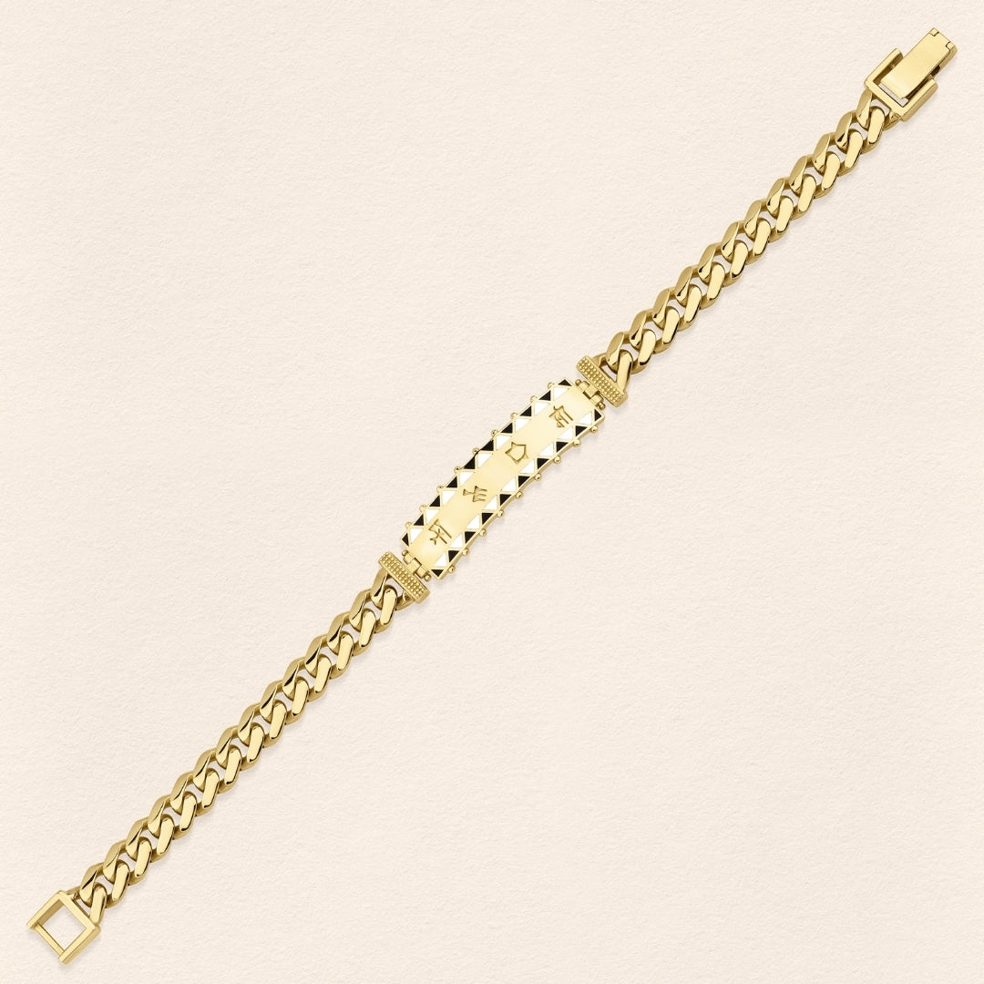 Sumerian Plate Bracelet Gold