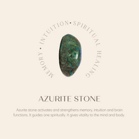 Sumerian Mosaic Azurite Energy of Life Ring Gold