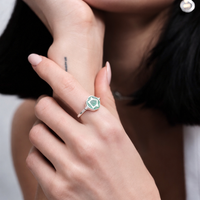 Sumerian Malachite Life Energy Small Ring