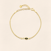 Eye Diamond Gold Bracelet