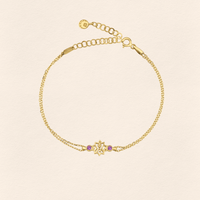 Adel Amethyst Gold Bracelet