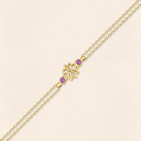 Adel Amethyst Gold Bracelet