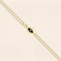 Eye Diamond Gold Bracelet