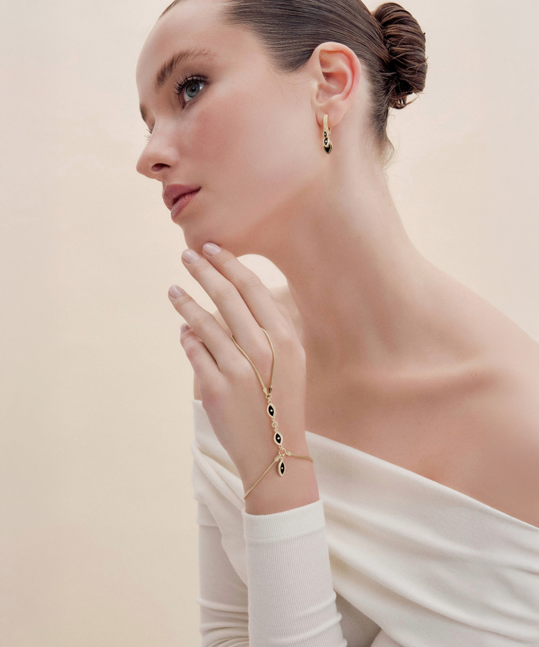 Triple Eye Earrings