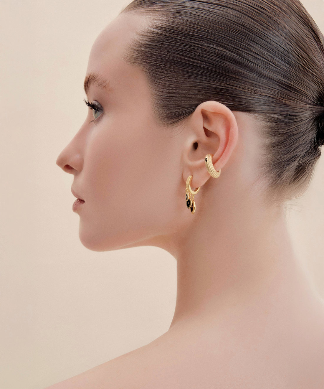 Triple Eye Earrings