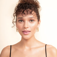 Birdman Crystal Gold Earrings