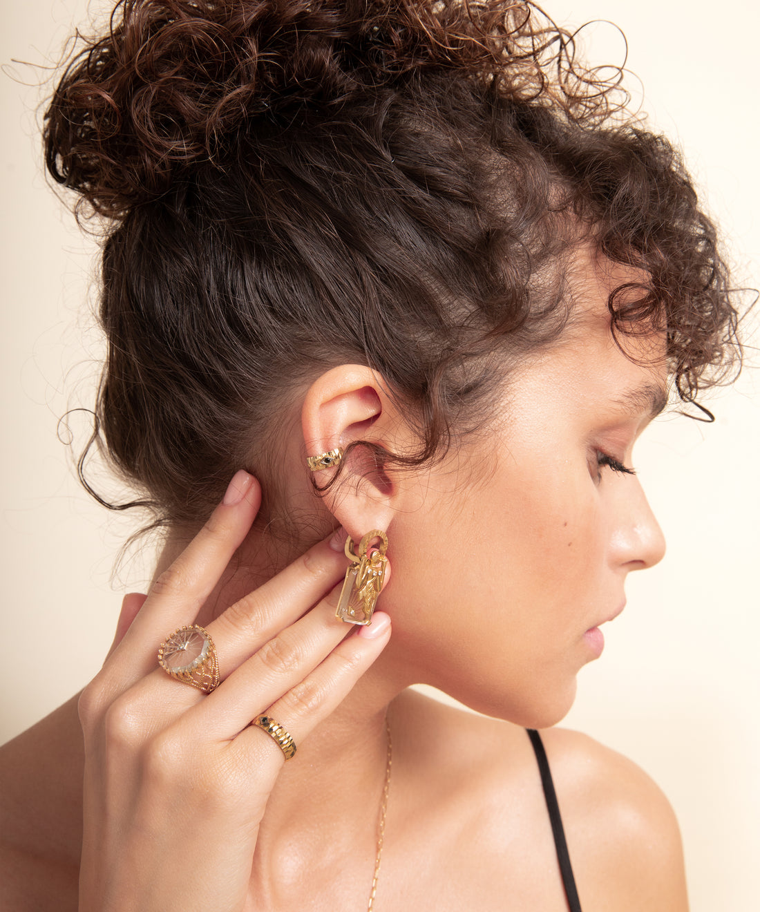 Diamond Gold Ear Cuff