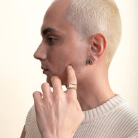 Sumerian Filigree Gold Ring - Men