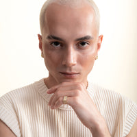 Sumerian Mosaic Pearl Love Earring