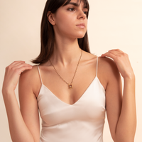 Coral Crane Necklace