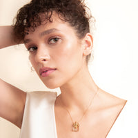 Birdman Crystal Gold Small Necklace