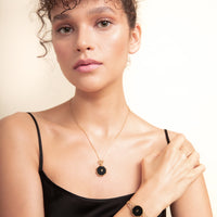 Serpent Onyx Gold Necklace