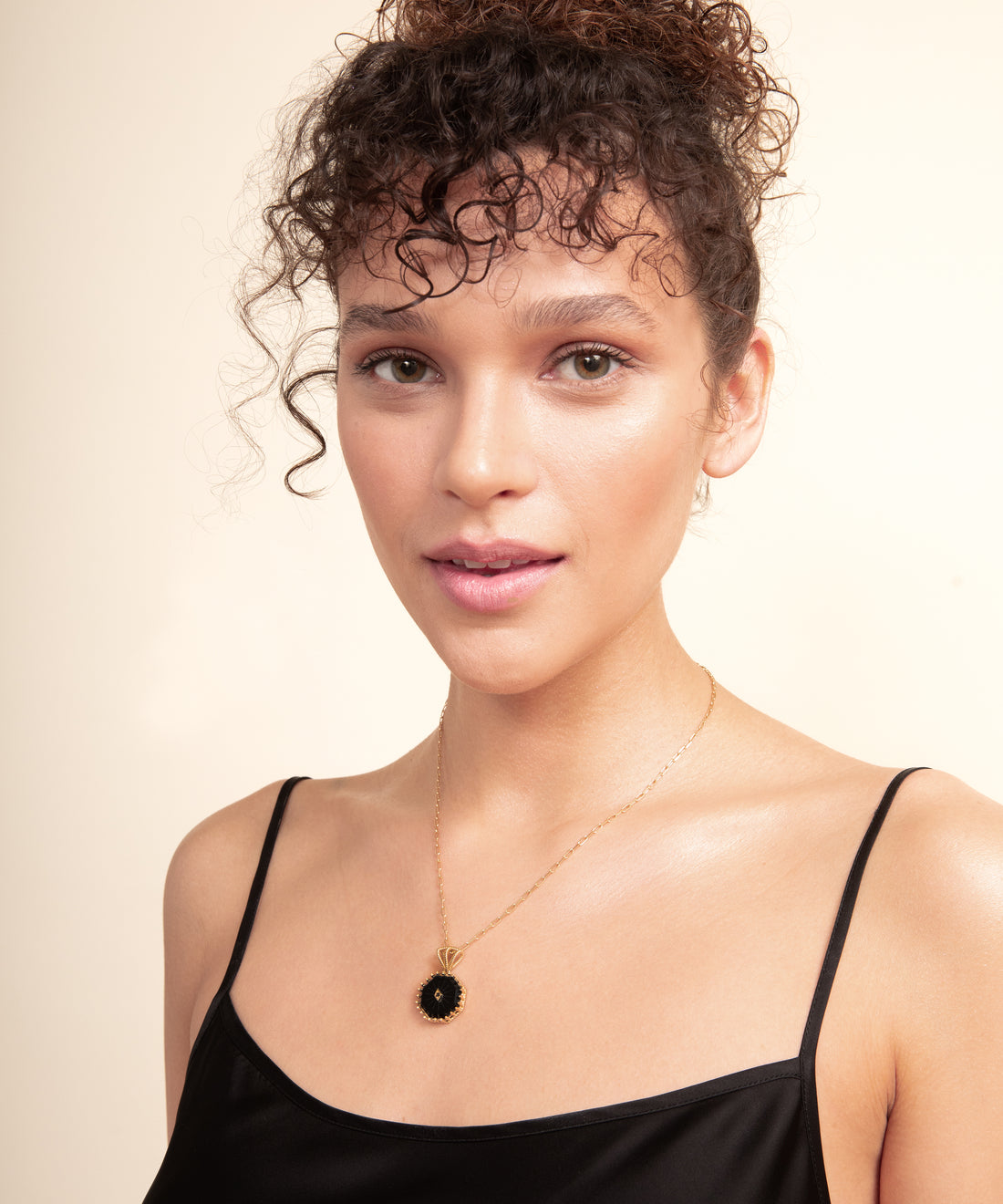 Serpent Onyx Gold Necklace