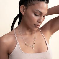 Sumerian Mosaic Pearl Necklace