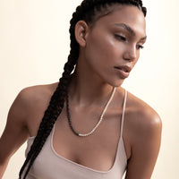 Sumerian Black & White Pearl Necklace