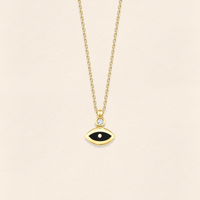 Eye Diamond Gold Necklace