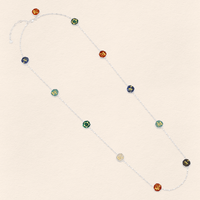 Sumerian Colorful Stone Mosaic Belly Chain