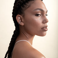 Eye Ear Cuff Silver