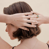 Alka Emerald Gold Ring