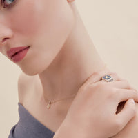 Lapis Bull Filigree Unisex Ring