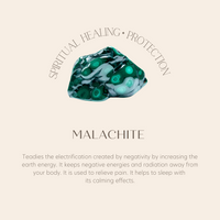 Malachites Crane Filigree Unisex Ring