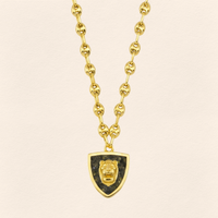 Assyrian Lion Azurite Necklace