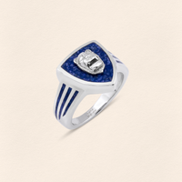 Assyrian Lion Lapis Ring