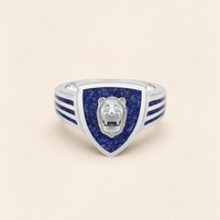 Assyrian Lion Lapis Ring