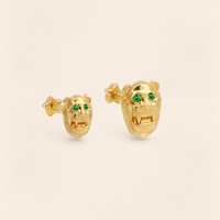Assyrian Lion Large Emerald Piercing