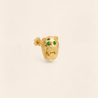 Assyrian Lion Large Emerald Piercing