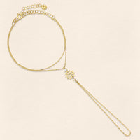 Adel Diamond Gold Finger Bracelet