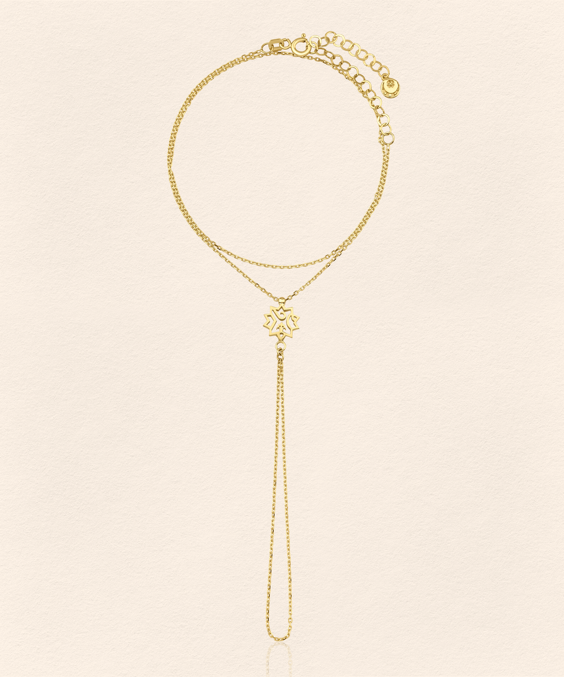 Adel Gold Finger Bracelet