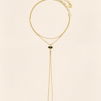 Eye Gold Finger Bracelet