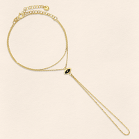 Eye Gold Finger Bracelet