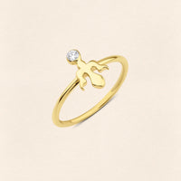Alka Diamond Gold Ring