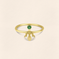 Alka Emerald Gold Ring
