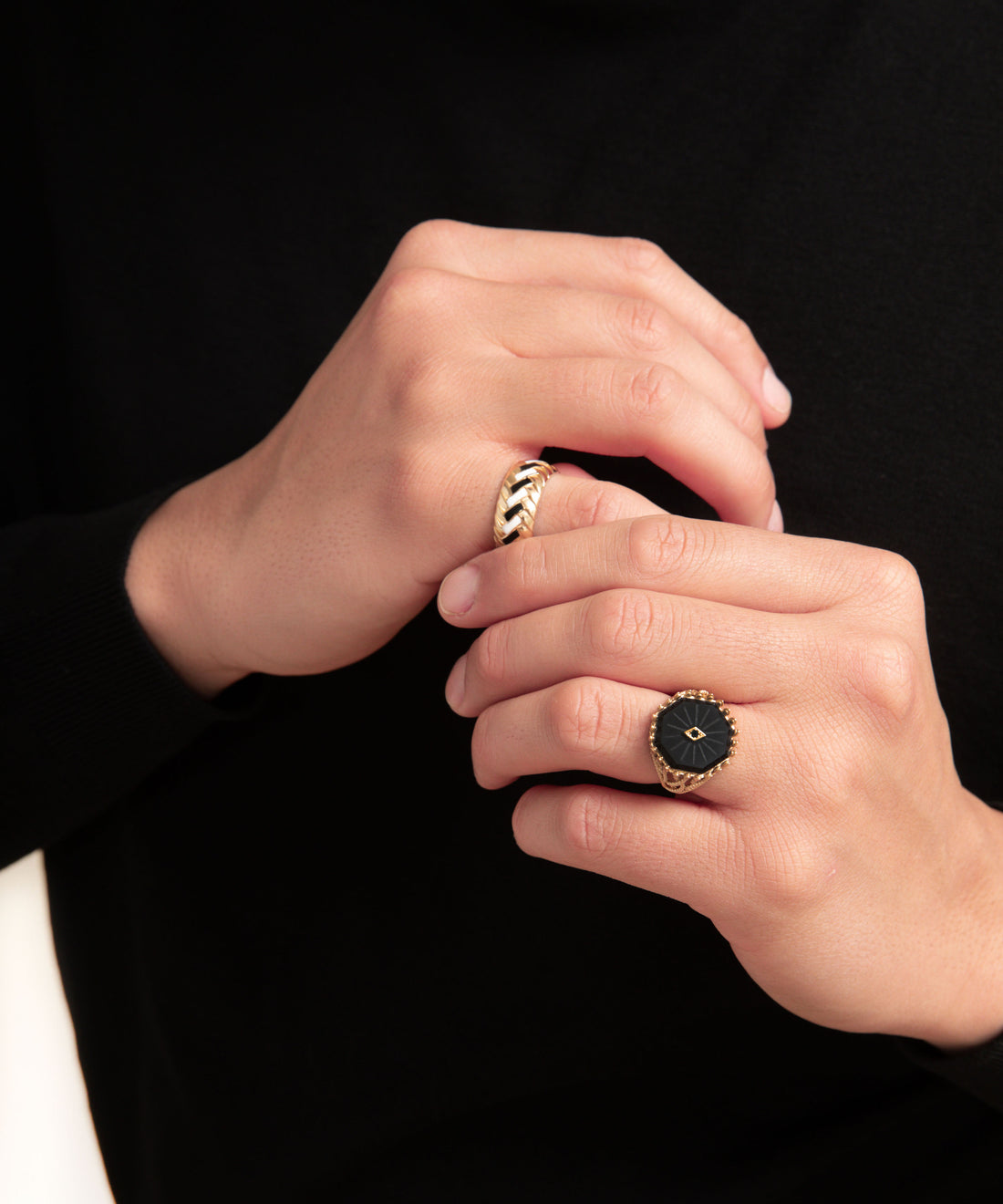 Wheat Gold Ring - Men