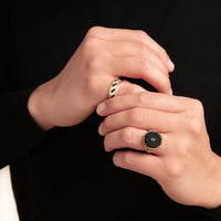 Wheat Gold Ring - Men