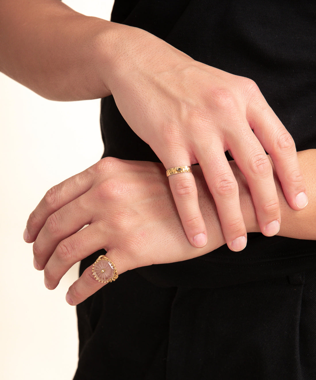 Diamond Gold Ring - Men