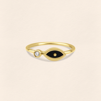 Eye Diamond Gold Ring