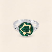 Sumerian Malachite Life Energy Small Ring