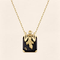 Birdman Onyx Gold Necklace