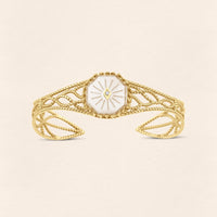 Serpent Crystal Filigree Gold Bracelet