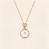 Serpent Crystal Gold Necklace