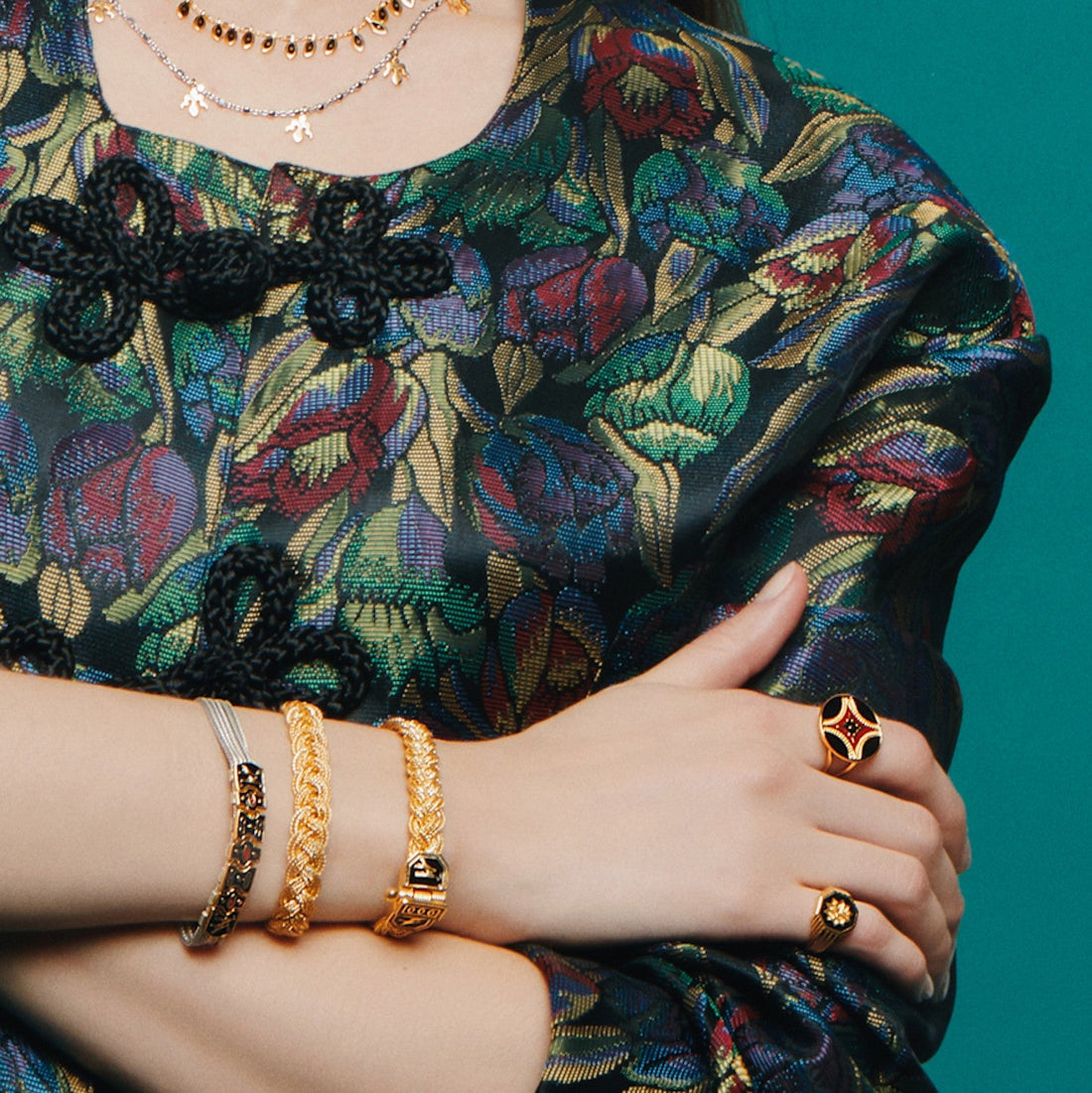 Crane Thin Braided Bracelet